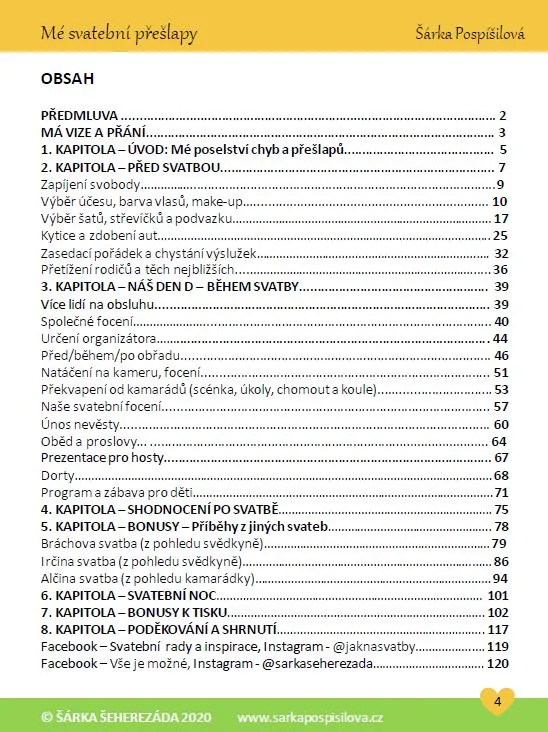 Šárka Pospíšilová – eBook Mé svatební přešlapy - obrázek 1