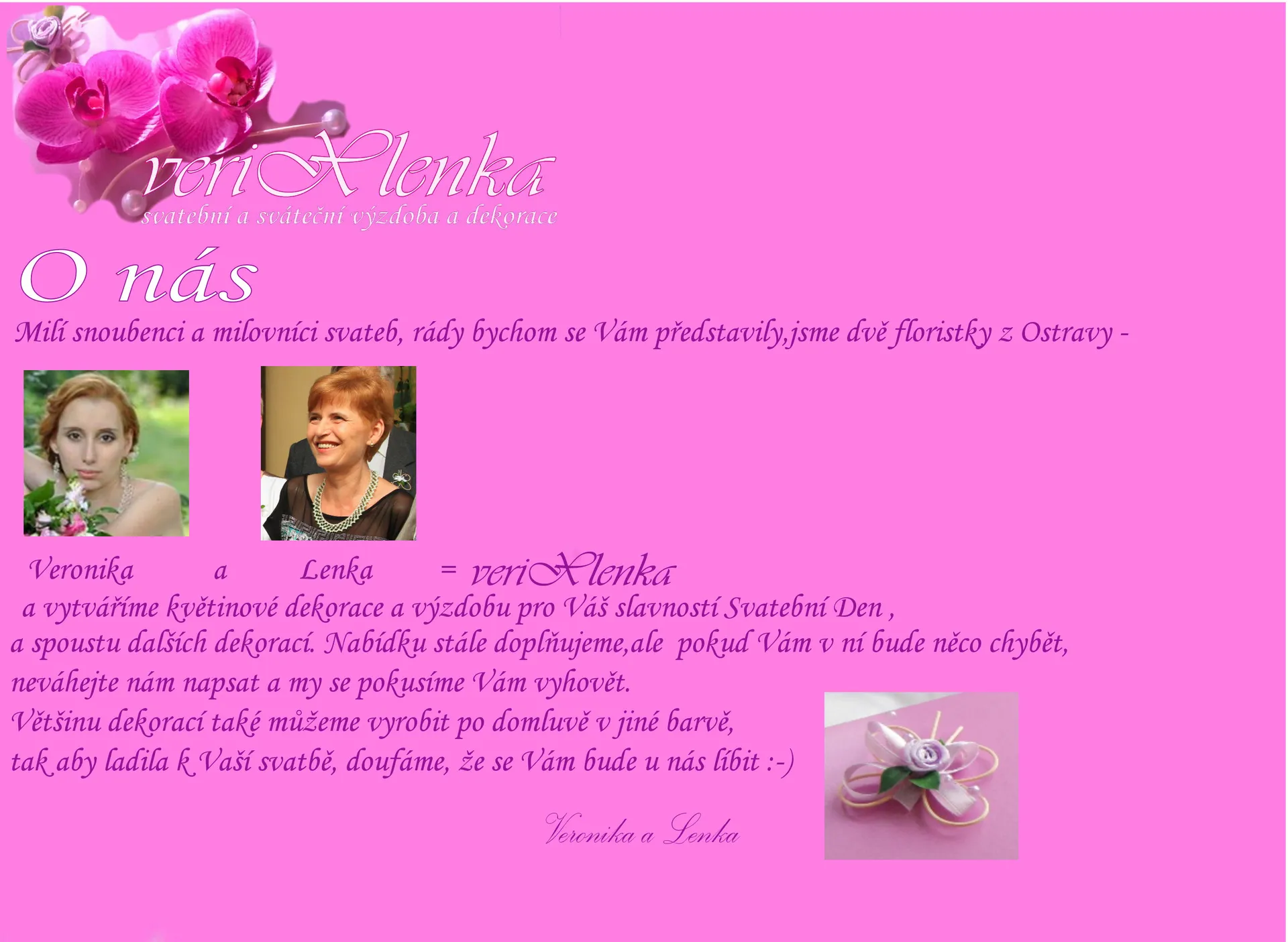 Verixlenka – svatební a sváteční dekorace - obrázek 1